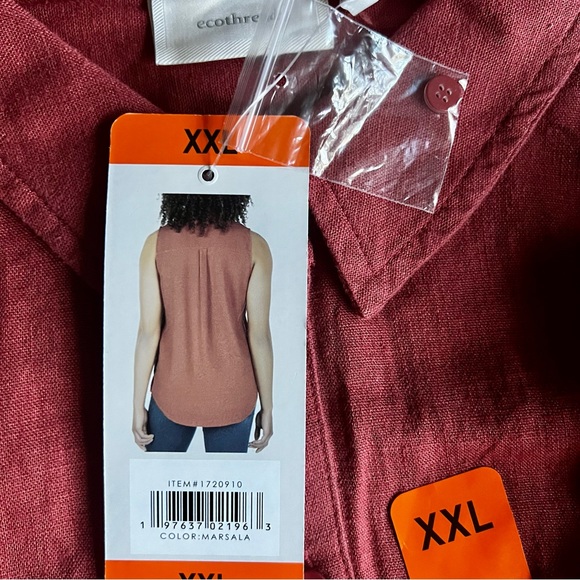 Echothreads Sleeveless Button-up Top - Picture 8 of 9